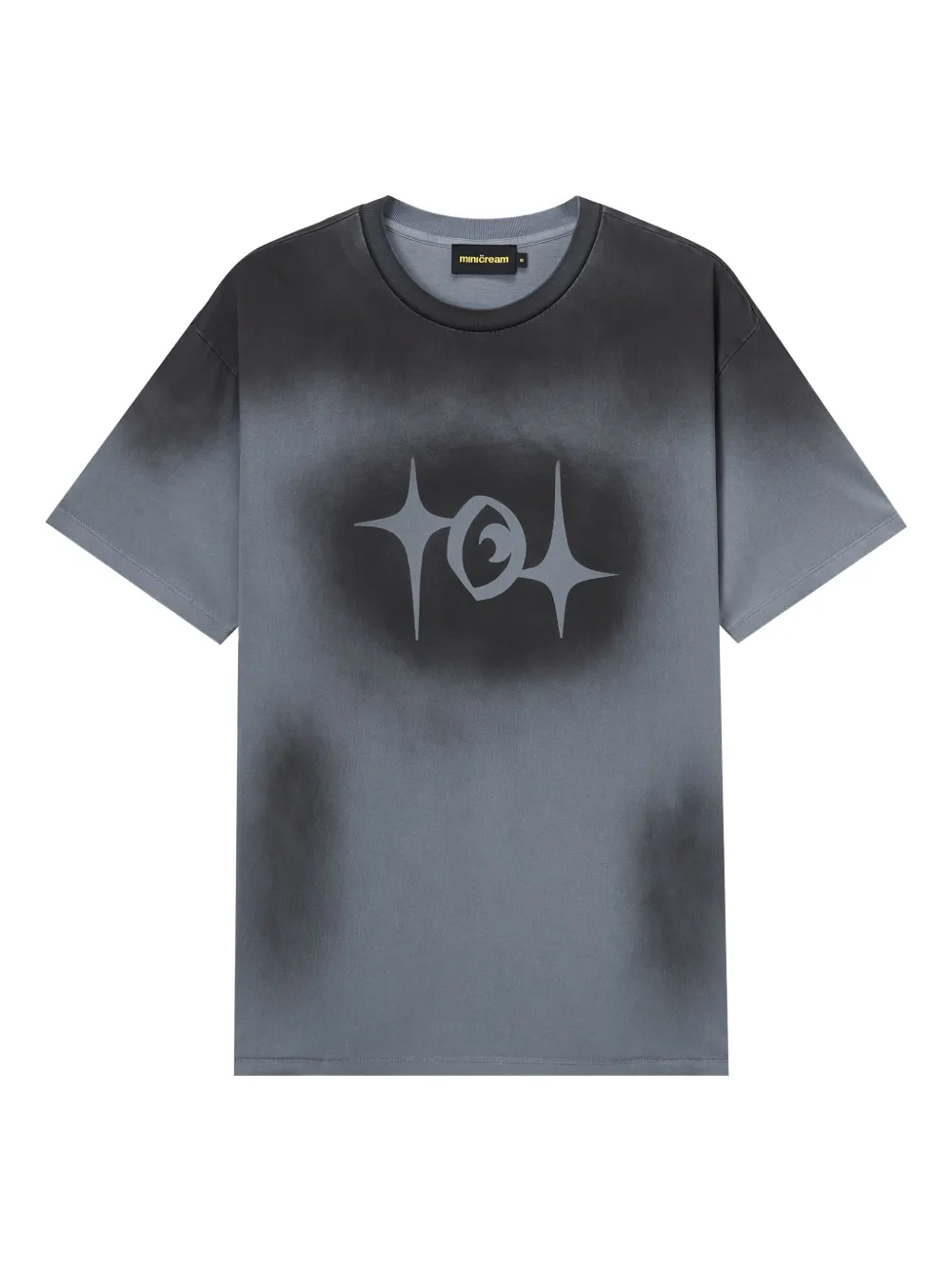 Mini Cream playera con estampado gráfico | gris | Image 1