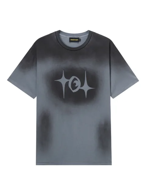 Mini Cream 渐变色图案印花T恤