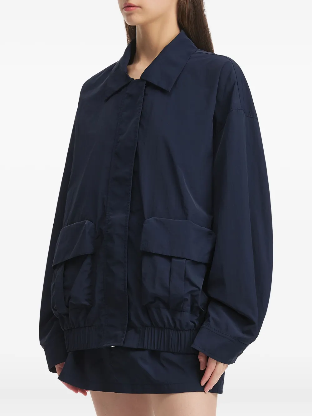 B+ab Jacket Skirt Set In Blue