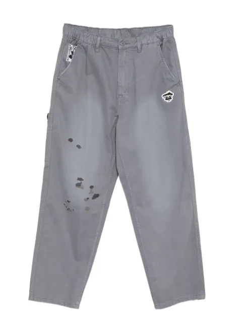 AAPE BY *A BATHING APE® logo-patch trousers 