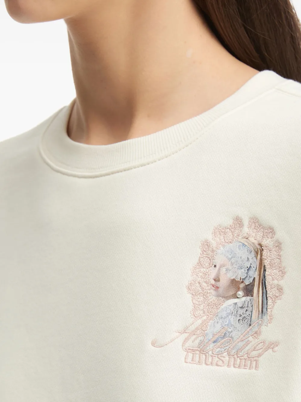 Musium Div. Pearl-embellishment Sweatshirt In Neutral