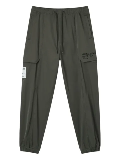 FINGERCROXX cargo-pocket elasticated trousers