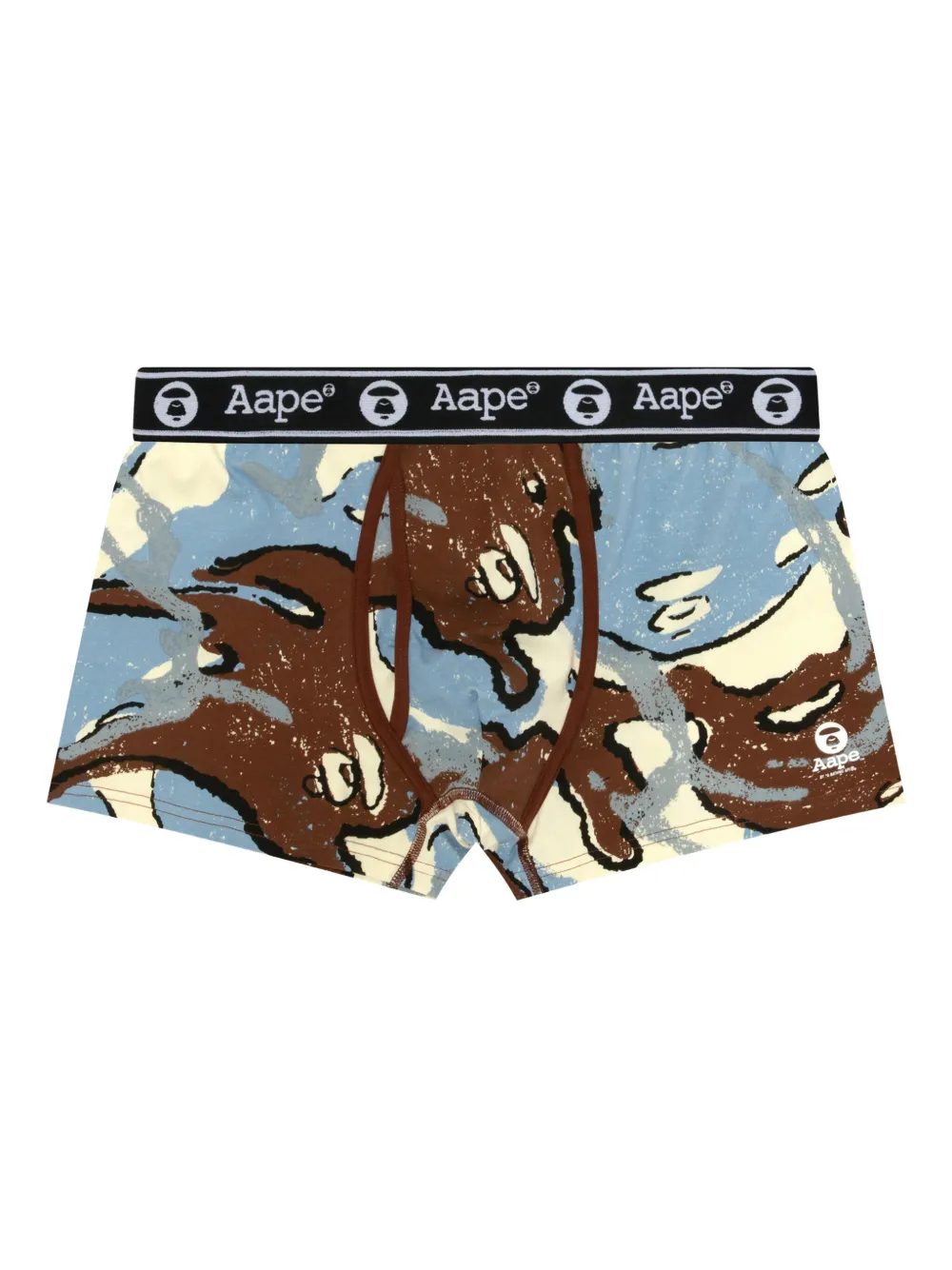 Aape By A Bathing Ape Elasticated Abstract-print Boxer In Multi