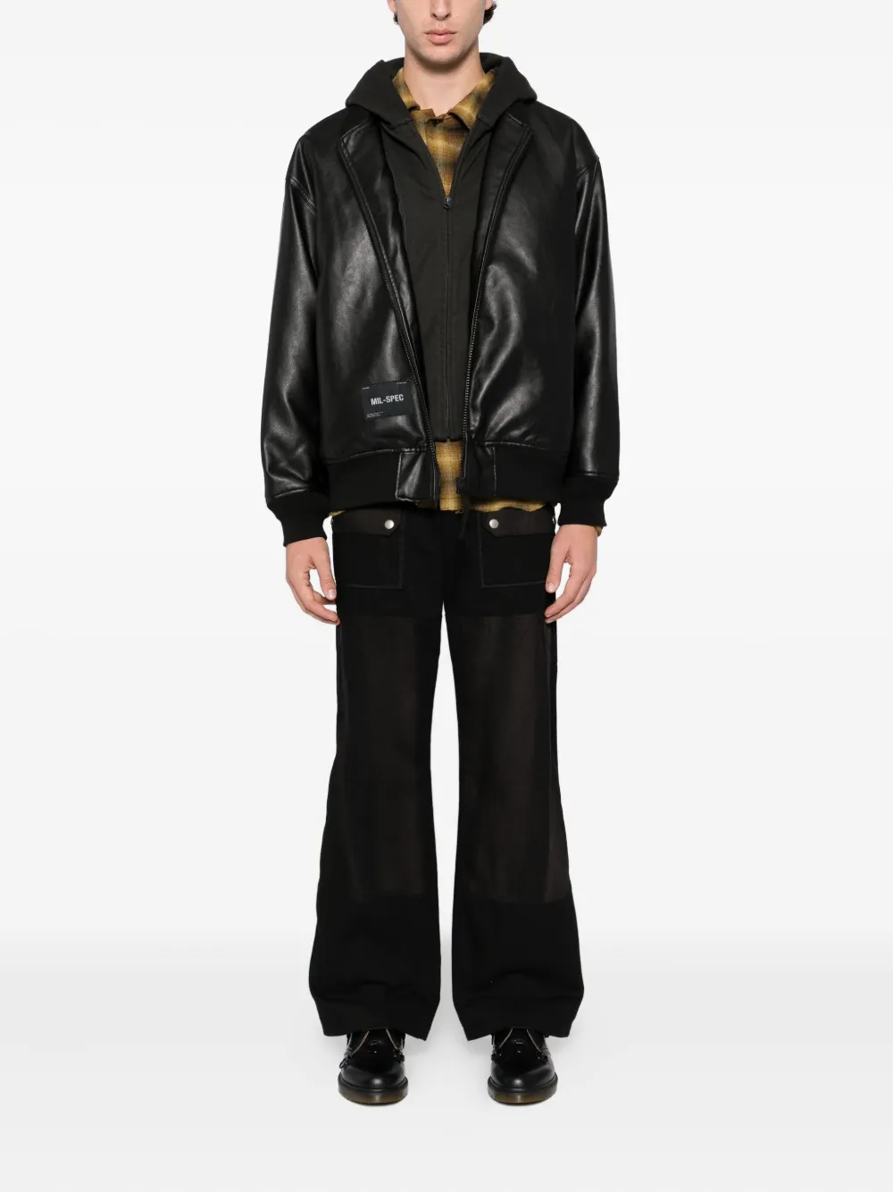 izzue logo-patch jacket | Hooded Jackets | Image 2