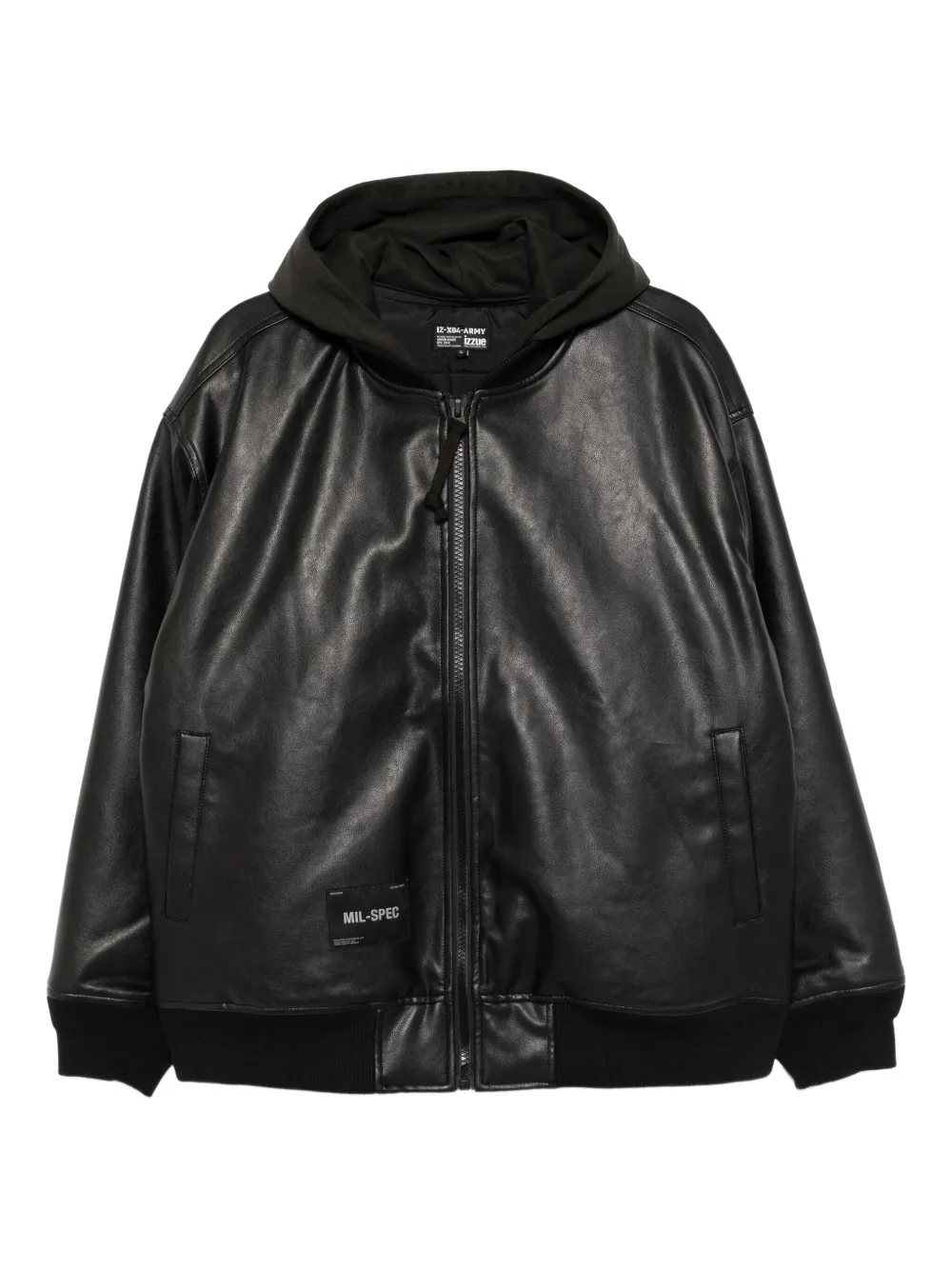 izzue logo-patch jacket | Black | Image 1