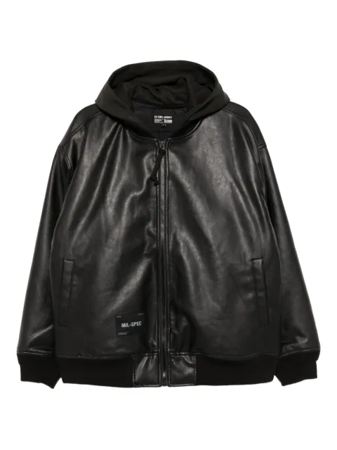 izzue logo-patch jacket