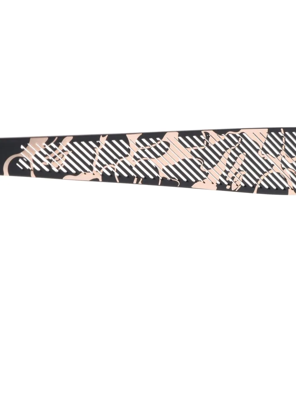 A BATHING APE Zonnebril met vierkant montuur en gegraveerd detail Zwart