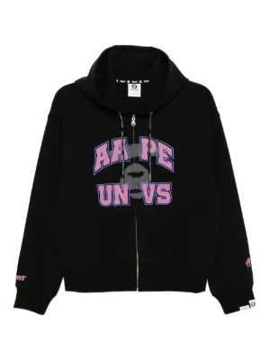 A BATHING APE® ジップアップ パーカー | ブラック | FARFETCH JP