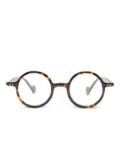 A BATHING APE® round-frame glasses - Brown