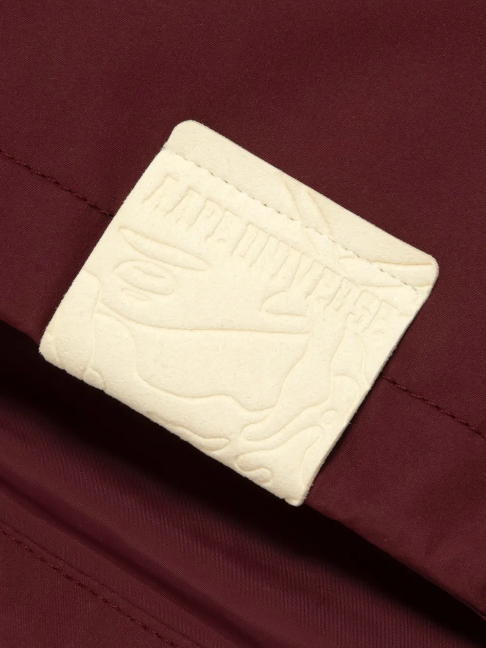 Aape By A Bathing Ape Logo-plaque Reversible Hooded Jacket In Burgundy