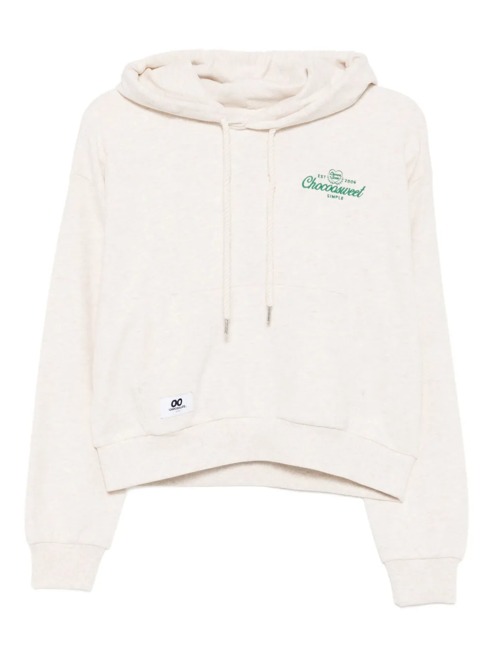 CHOCOOLATE logo-embroidered hoodie | Neutrals | Image 1