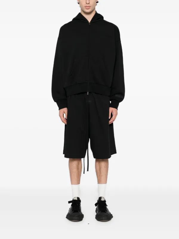 ジップアップパーカー essentials ブラック エッセンシャルズ M FOG ESSENTIALS パーカー ESSENTIALS/エッセンシャルズ/FLEECE