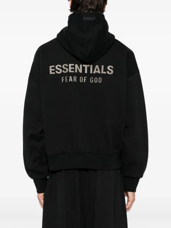 FEAR OF GOD ESSENTIALS ジップアップ パーカー | ブラック
