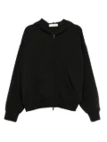 FEAR OF GOD ESSENTIALS classic fleece zip-up hoodie - Black