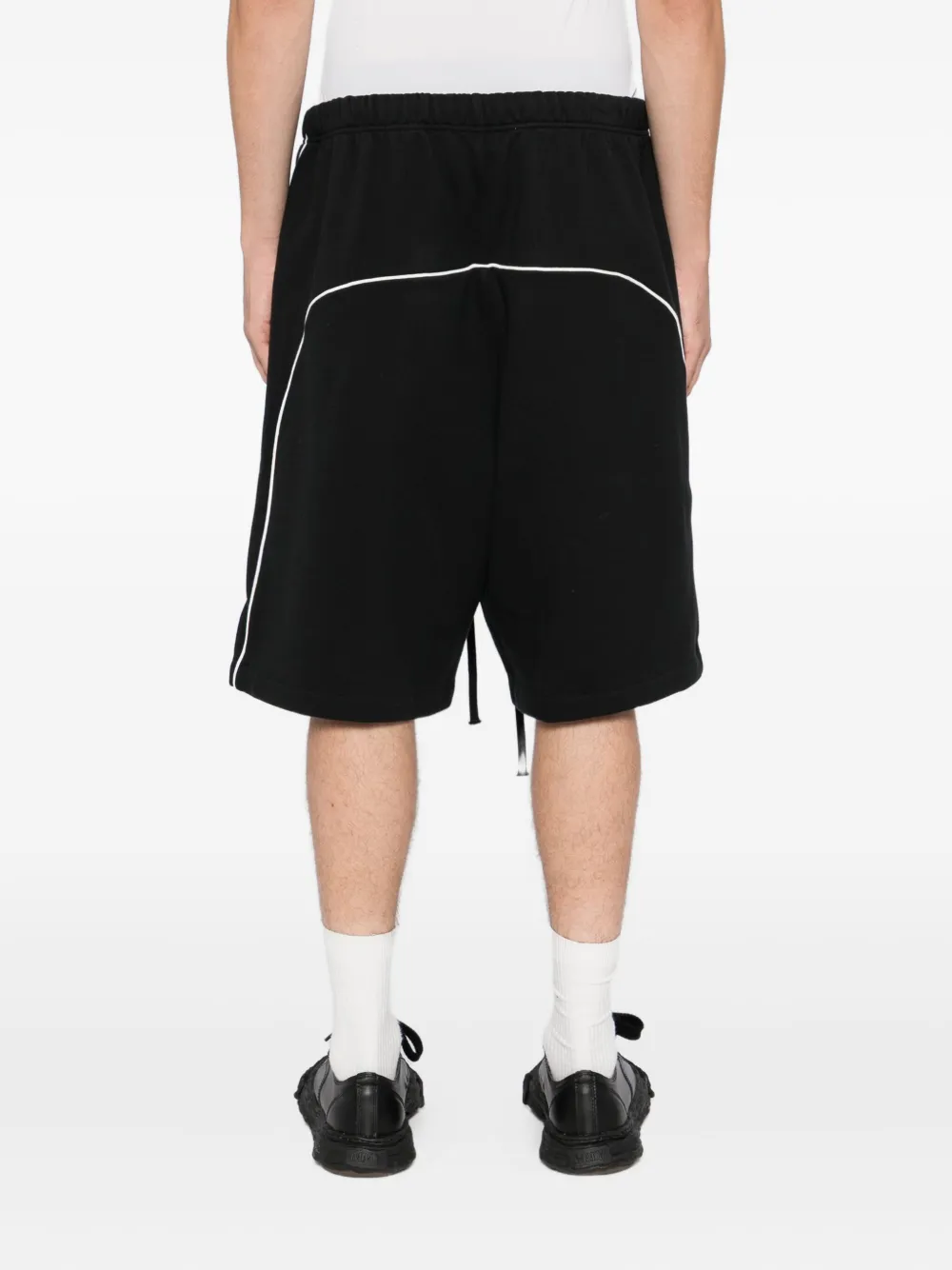 Essentials Logo-patched Shorts In Black