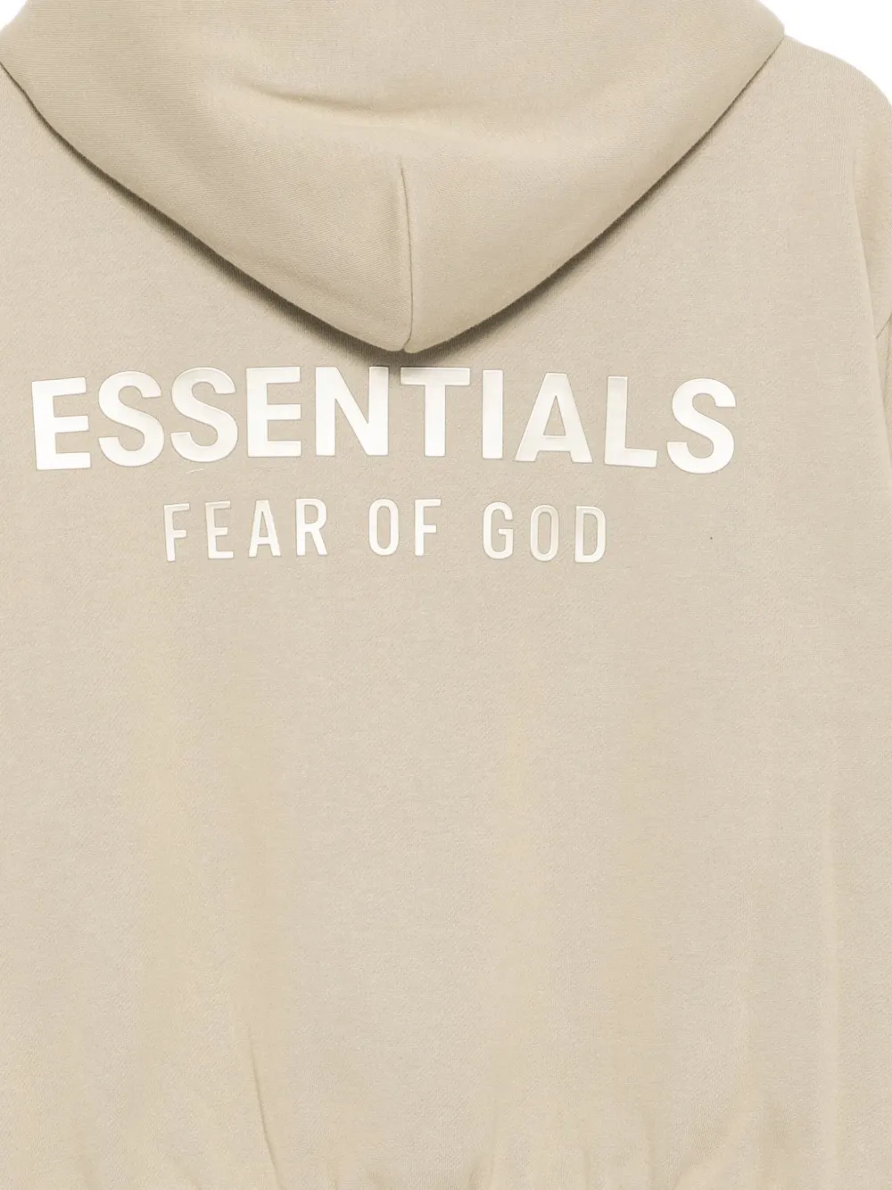 FEAR OF GOD ESSENTIALS Hoodie met logo-reliëf Beige