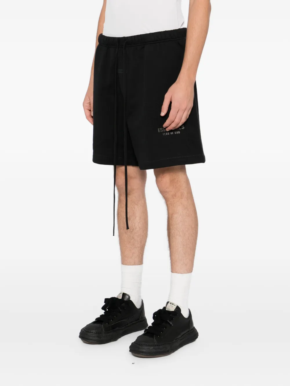 FEAR OF GOD ESSENTIALS Shorts met logo-applicatie Zwart