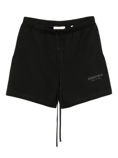 FEAR OF GOD ESSENTIALS logo appliqué shorts