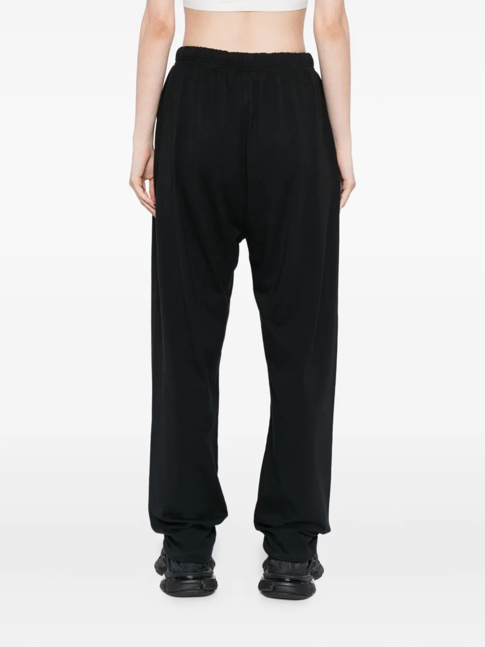 Essentials Logo-patch Trousers In Animal Print