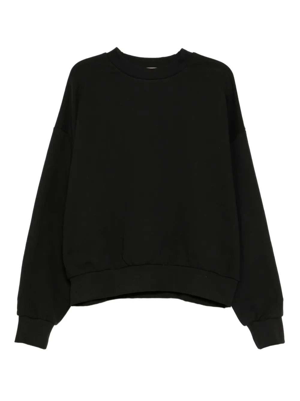 Essentials Logo Print Crewneck Sweatshirt In Black