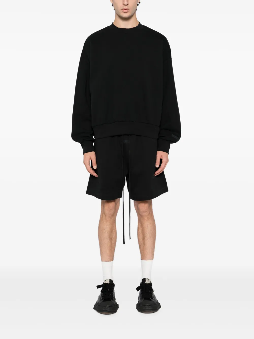 FEAR OF GOD ESSENTIALS Sweater met logo-reliëf - Zwart
