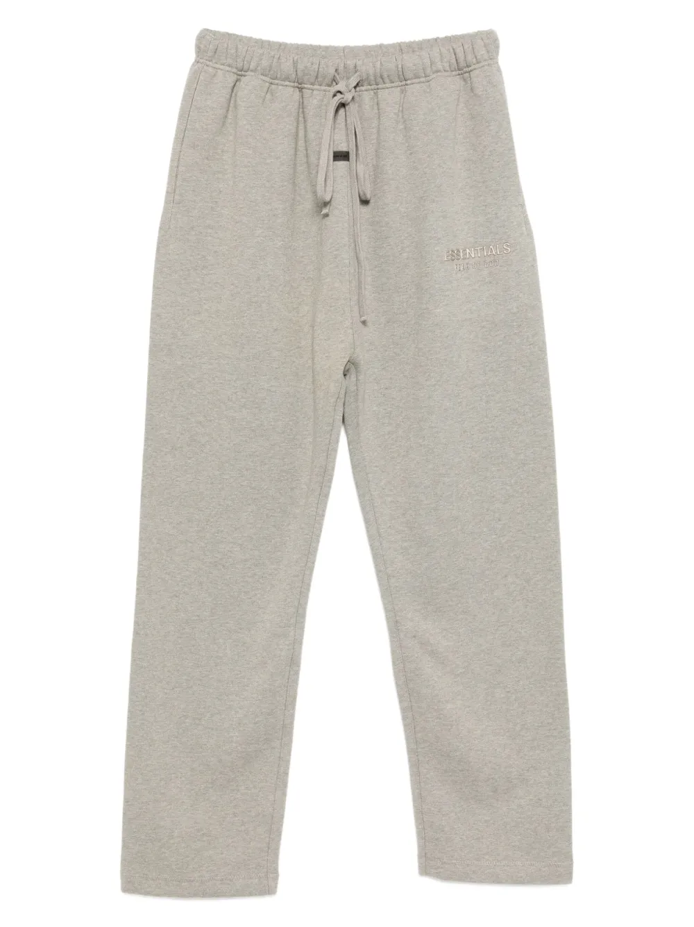 Essentials Logo-embossed Trousers In Gray