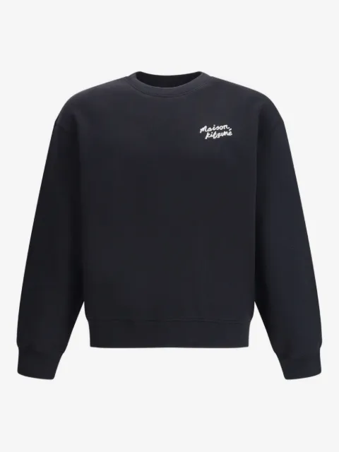 Maison Kitsuné embroidered cotton sweatshirt