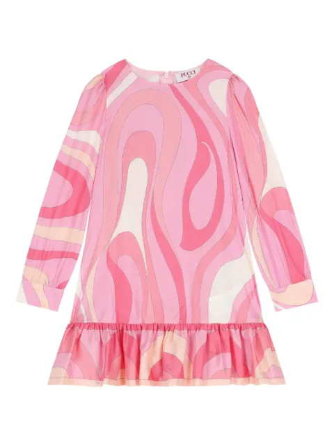PUCCI Junior graphic-print ruffled dress