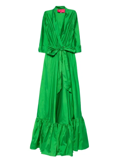 MIAU by Clara Rotescu ruffle-hem maxi dress