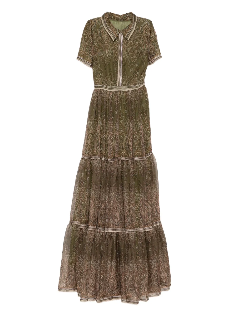 MIAU by Clara Rotescu paisley-print maxi dress | Green | Image 1