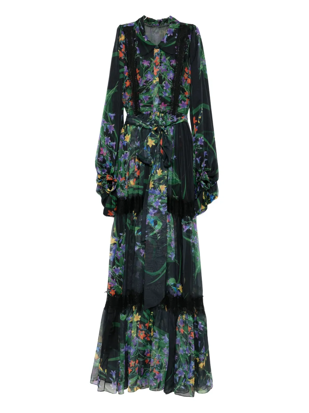 Miau By Clara Rotescu Floral-print Maxi Dress In Multi