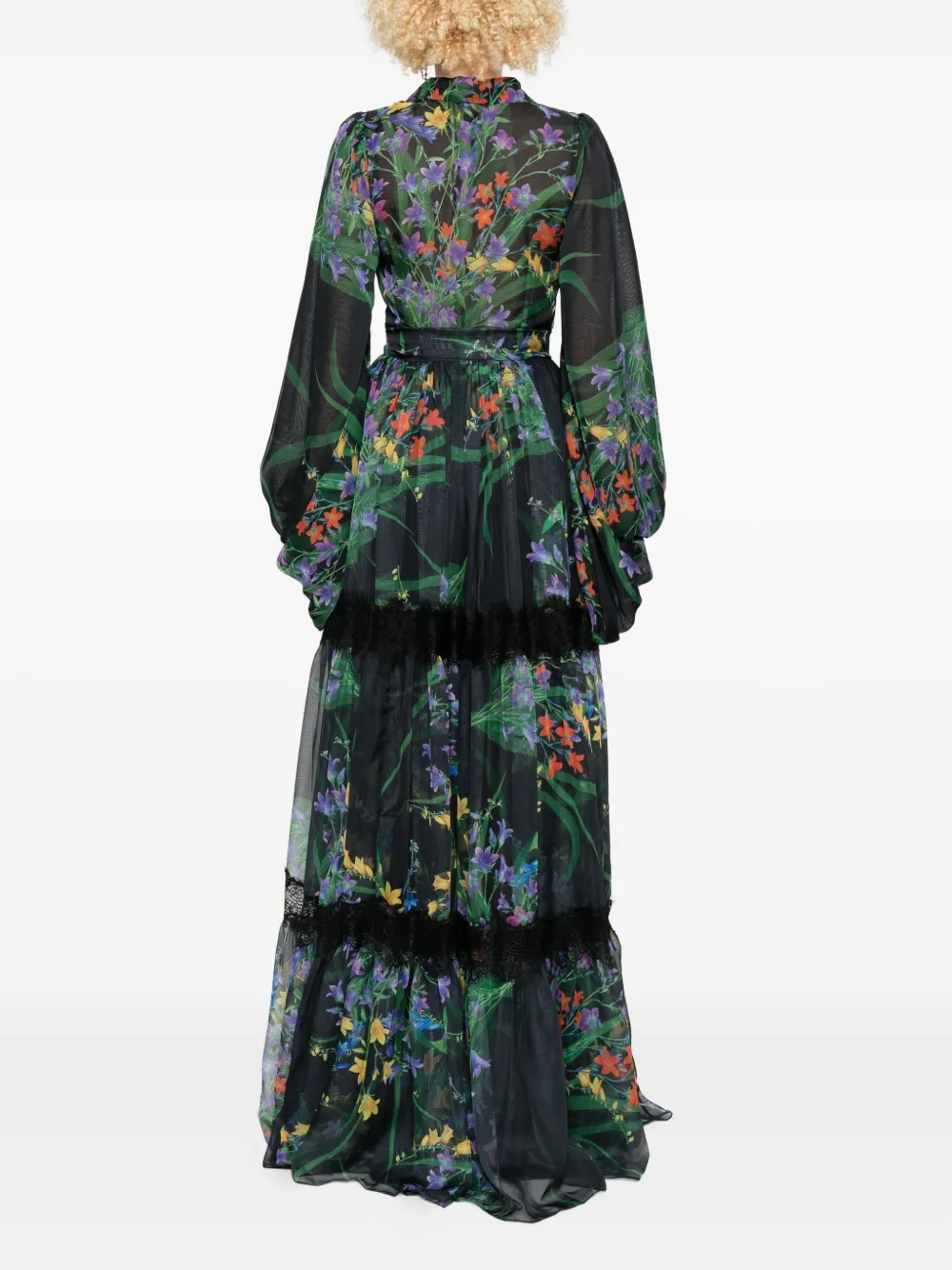 Miau By Clara Rotescu Floral-print Maxi Dress In Multi