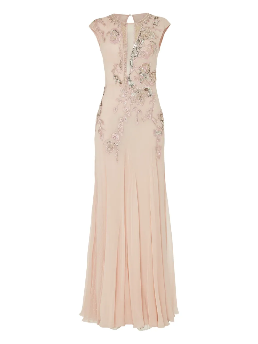 Temperley London Lilly floral-embellishments silk gown | Pink | Image 1