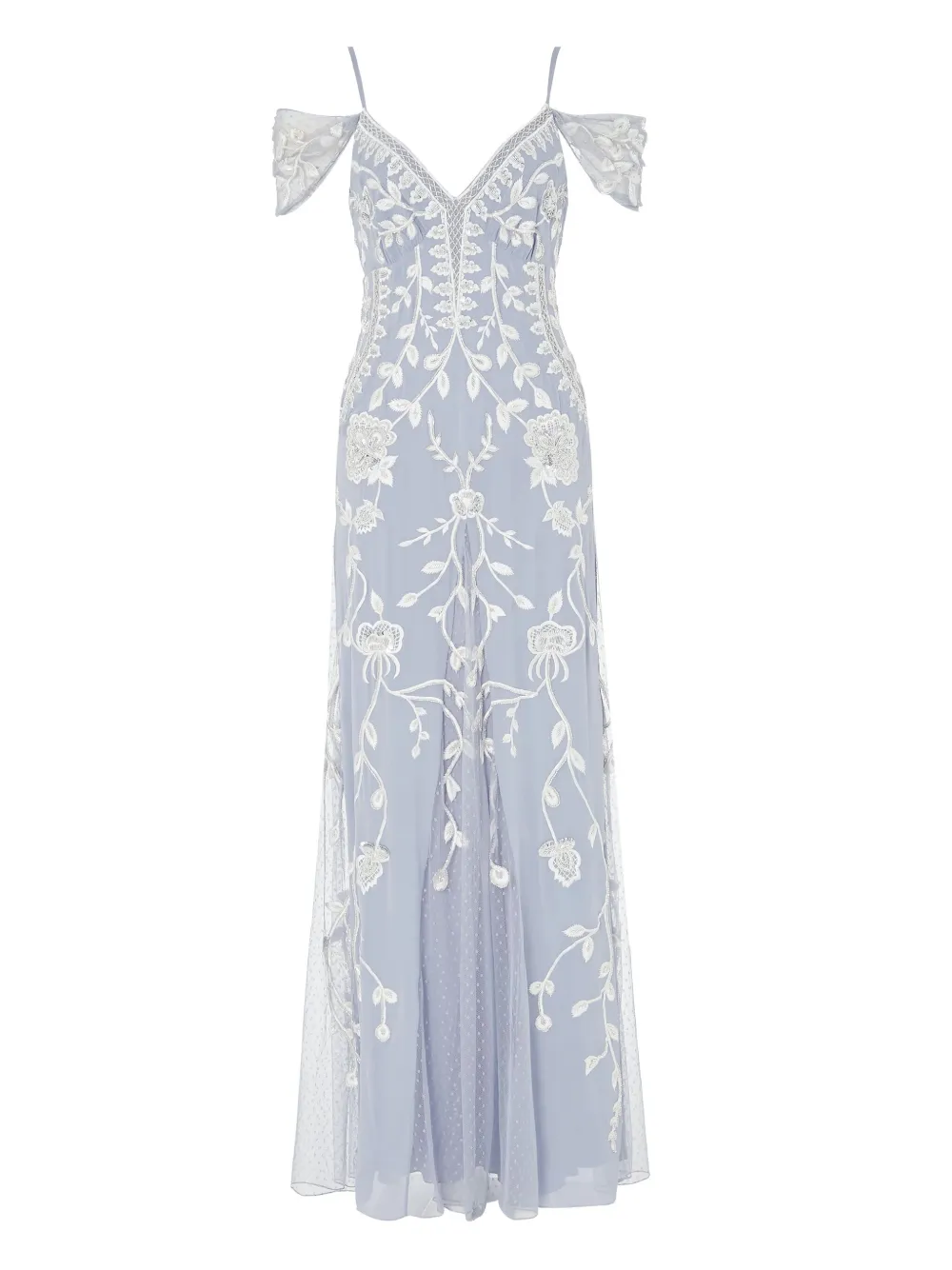Temperley London Lilly オフショルダー ドレス - ブルー Temperley London Lilly オフショルダー ドレス - ブルー