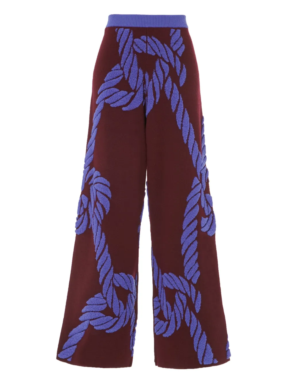 Temperley London Gestrickte Hose Mit Kordelzug In Brown