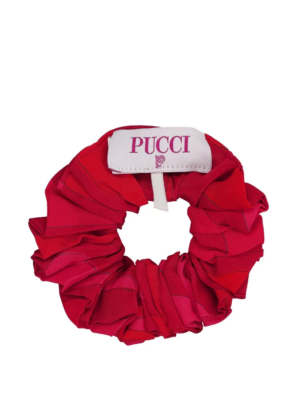 PUCCI Junior patterned scrunchie | Red | Image 1
