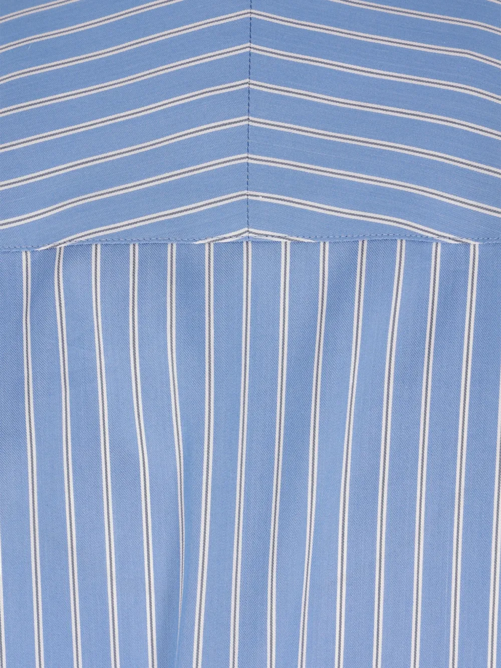 Auralee Gestreept overhemd Blauw