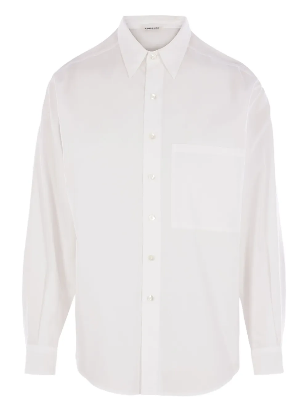 Auralee patch-pocket shirt | White | Image 1