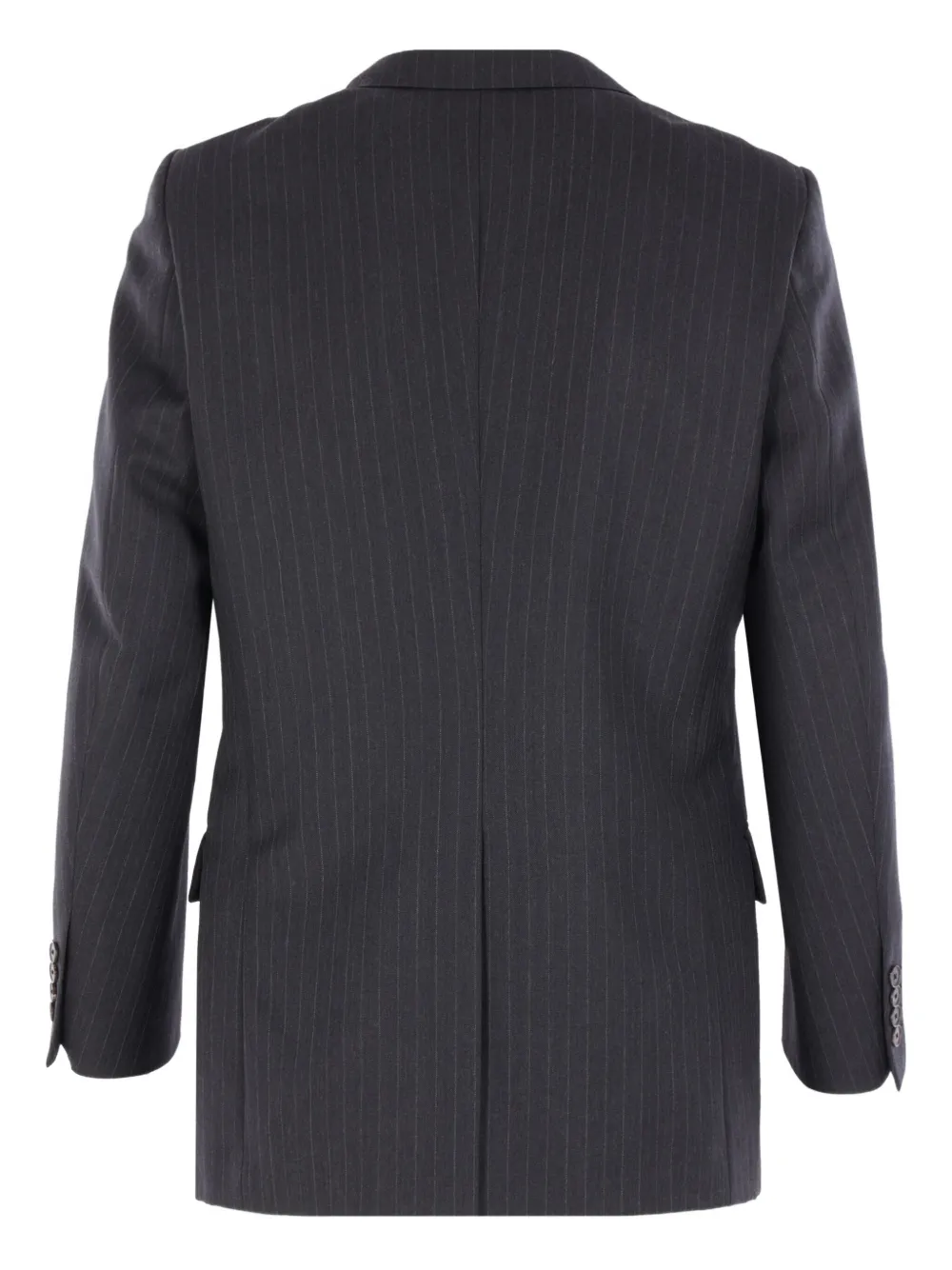 Auralee Striped Two-button Jacket In Black