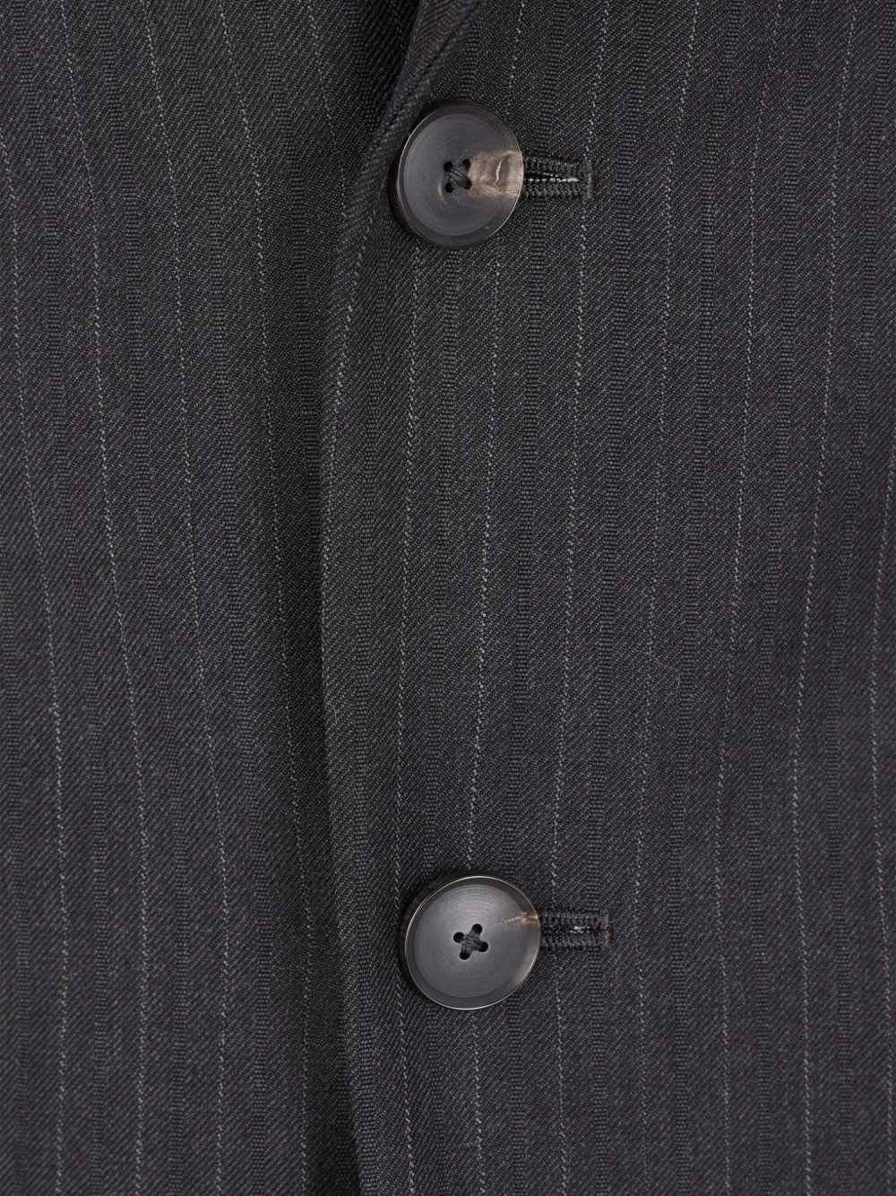 Auralee Striped Two-button Jacket In Black