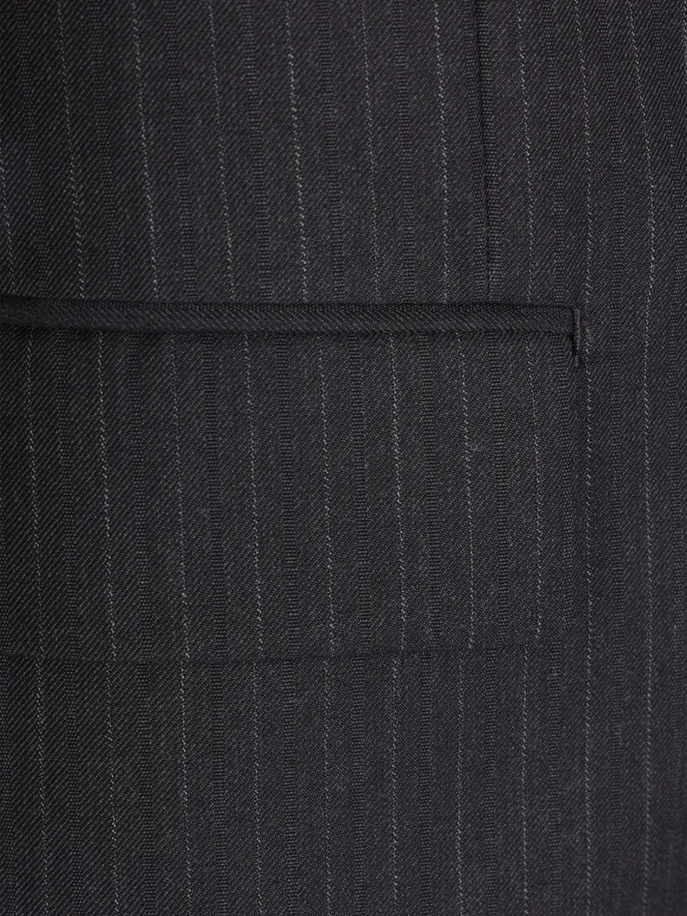 Auralee Striped Two-button Jacket In Black