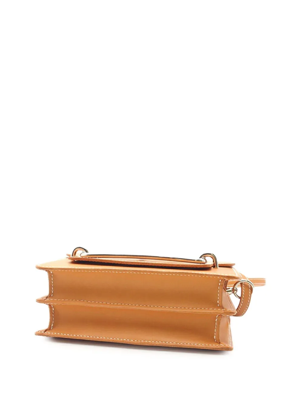 Pre-owned Hermes 2016 Mini Veau Butler Sac Roulis Crossbody Bag In Brown