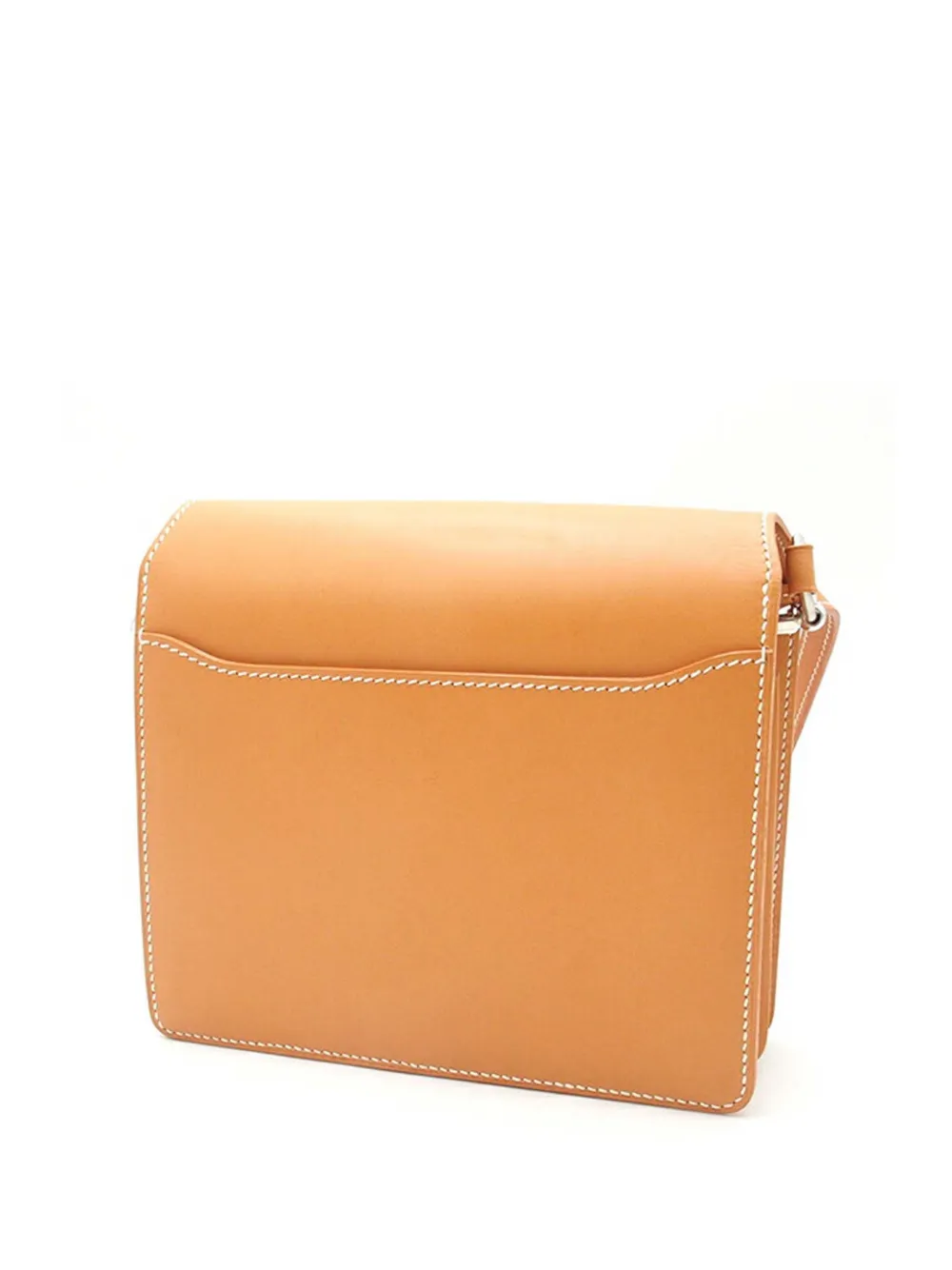 Pre-owned Hermes 2016 Mini Veau Butler Sac Roulis Crossbody Bag In Brown