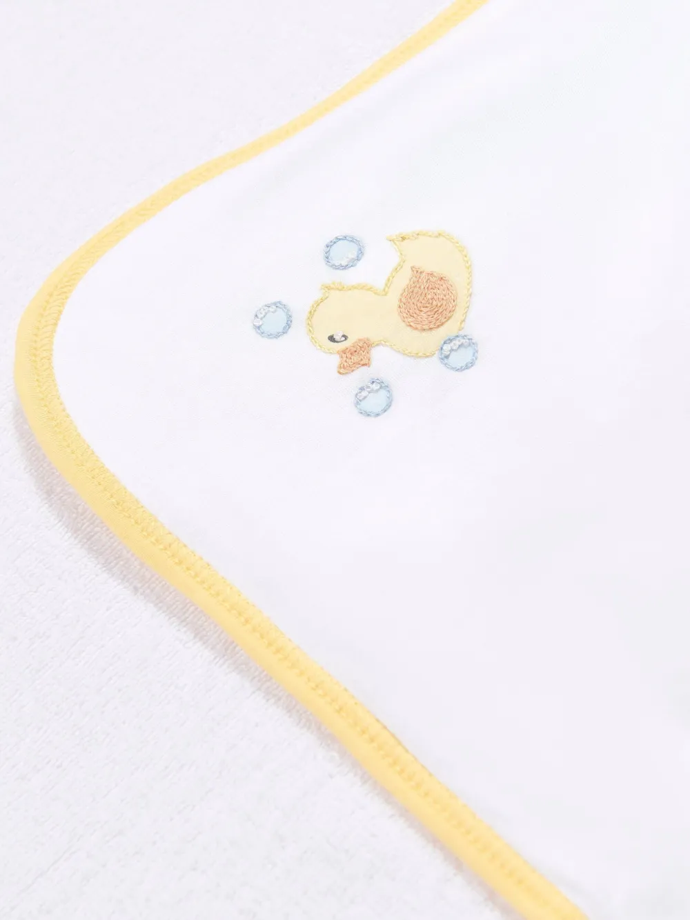  Magnolia Baby Serviette De Bain à Broderies - Blanc 