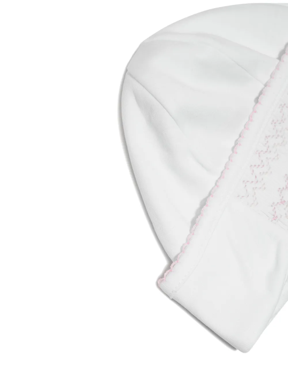 MAGNOLIA BABY smocking-embroidery beanie hat - Wit