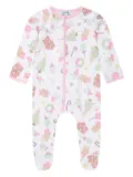 MAGNOLIA BABY gingerbreads-print pajamas - White