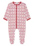 MAGNOLIA BABY reindeers snowflakes pajamas - White