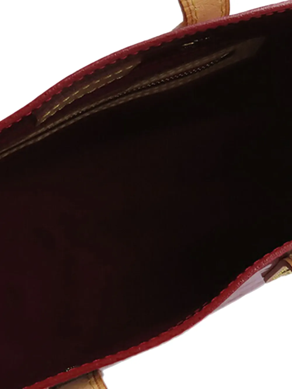 Pre-owned Louis Vuitton 2008 Monogram Vernis Reade Pm Handbag In Red