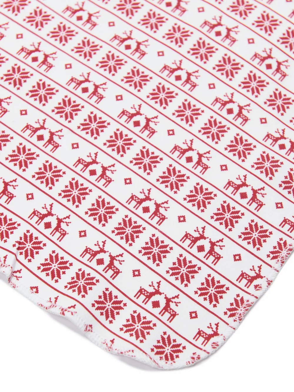 Magnolia Baby Reindeers Snowflakes-print Blanket In Pink