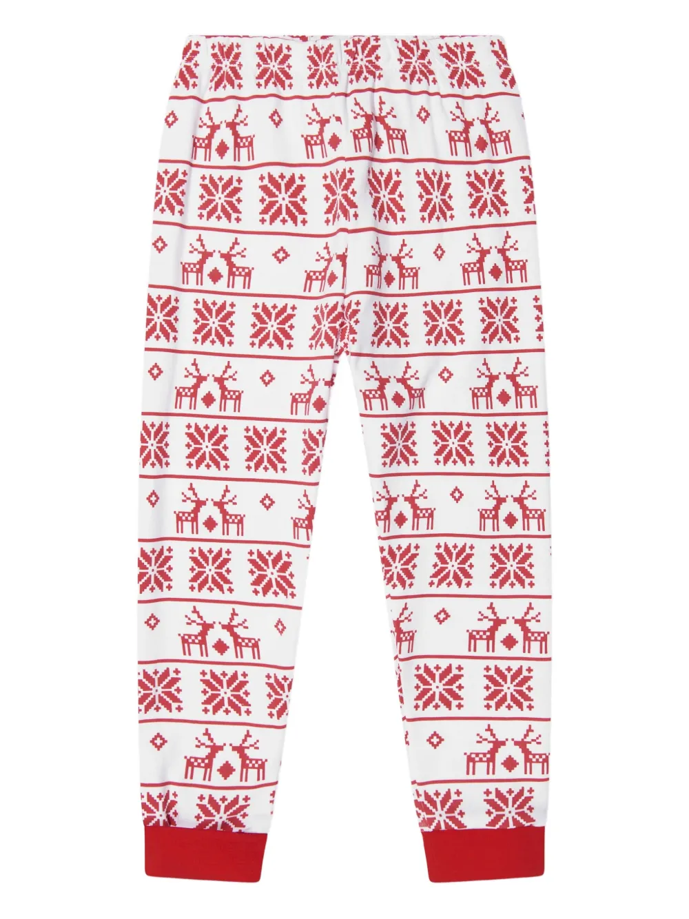 MAGNOLIA BABY Fair-isle broekset Wit